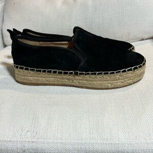 Sam Edelman suede Carrin Platform Spadrille black size 7.5
